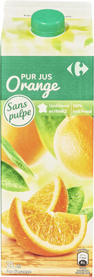 Foto de 100% pur jus orange sans pulpe