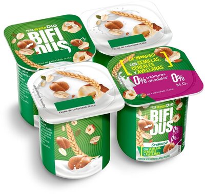 Foto de Bífidus cremoso con semillas, cereales y avellanas 0%