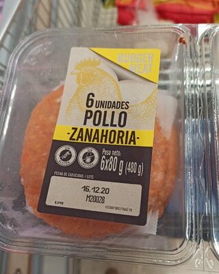 Foto de Burger meat de pollo con zanahoria