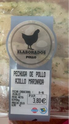 Foto de Pechiga pollo ajillo marinada