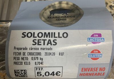 Foto de Solomillo setas