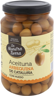 Foto de Aceituna verde con hueso arbequina