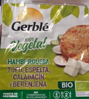 Foto de Hamburguesa vegetal de tofu, espelta, calabacin