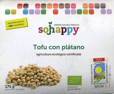 Foto de Tofu ecológico "Sojhappy" Con plátano