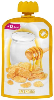 Foto de Postre lácteo infantil de cereales y miel