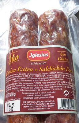 Foto de Chorizo extra + salchichón extra