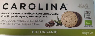 Foto de Galleta espelta bañada con chocolate