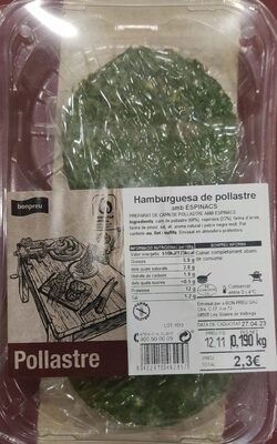 Foto de Hamburgesa de pollastre amb espinacs