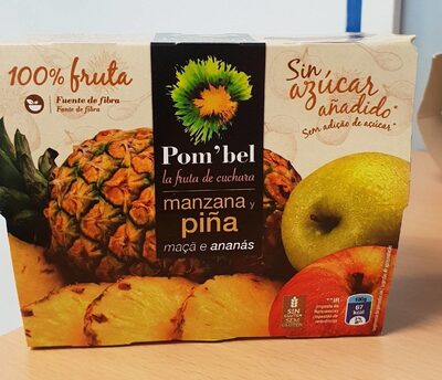Foto de Compota de manzana y piña fruta sin azúcar añadido tarrinas
