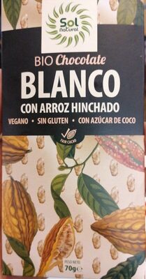 Foto de Bio chocolate blanco con arroz hinchado