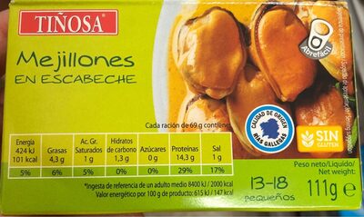 Foto de Mejillones en escabeche