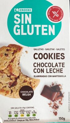 Foto de Cookies sin gluten chocolate con leche