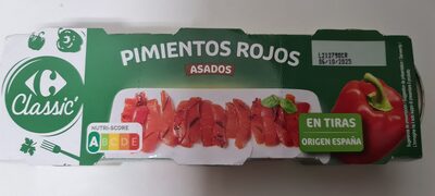 Foto de pimientos rojos asados en tiras