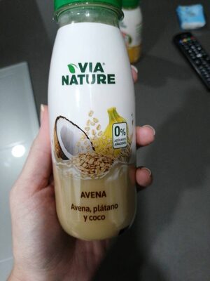 Foto de bebida de zumo de frutas y avena