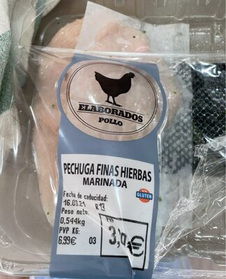 Foto de Pechuga finas hierbas marinada