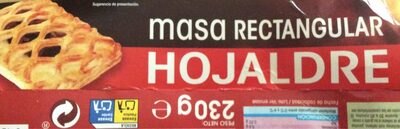 Foto de Masa rectangular hojaldre