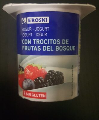 Foto de Yogur con trocitos de frutas del bosque