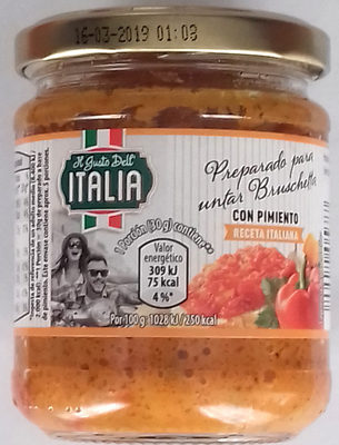 Foto de Preparado para untar Bruscheta con pimiento