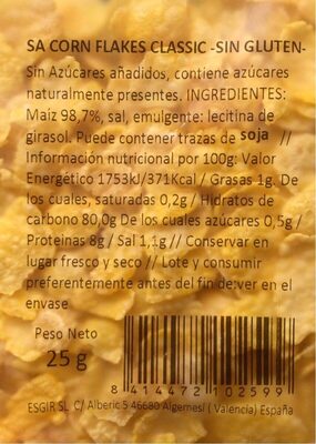Foto de Corn flakes classic sin gluten