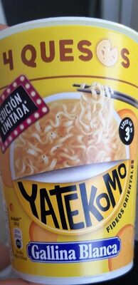 Foto de Yatekomo fideos orientales instantáneos 4 quesos vaso 80 g