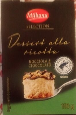 Foto de dessert alla ricotta. nocciola e cioccolato
