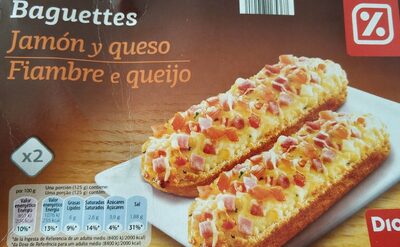 Foto de Baguettes, Fiambre e queijo
