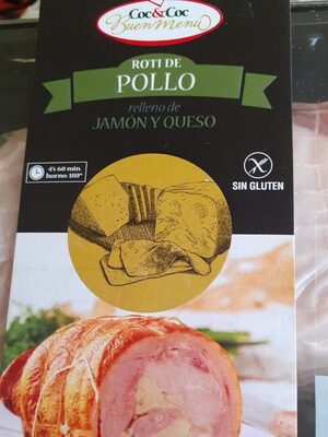 Foto de Roti de pollo relleno de jamón y queso (sin gluten)