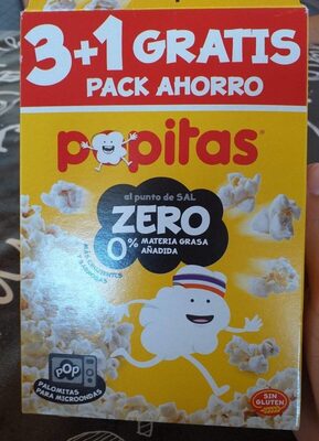 Foto de Zero palomitas al punto de sal pack 3 bolsas 70 g