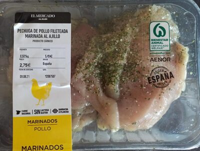 Foto de PECHUGA DE POLLO FILETEADA MARINADA AL AJILLO