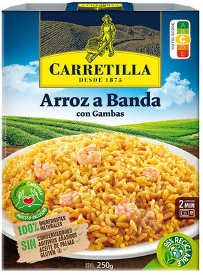 Foto de Arroz a banda con gambas