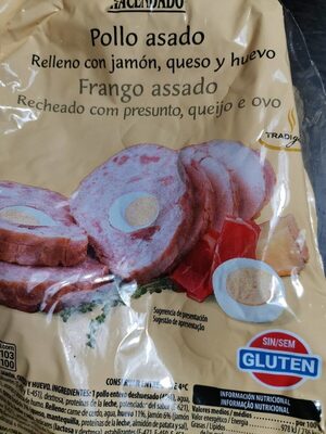 Foto de Pollo Asado relleno con jamón, queso y huevo