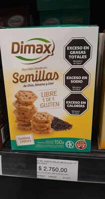 Foto de caja bizcochos salados con semillas