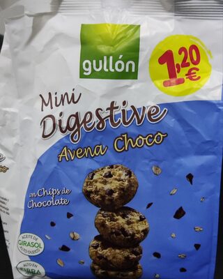Foto de bolacha mini Digestive avena e choco com chips de chocolate