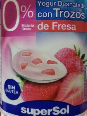 Foto de Yogur desnatado con trozos