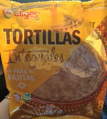 Foto de Tortillas integrales para fajitas 8 unidades - Eliges - 320g