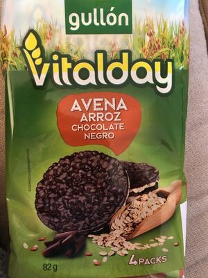 Foto de Vitalday tortitas de avena y arroz con chocolate negro