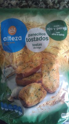 Foto de Panecillos tostados con ajo y peregil