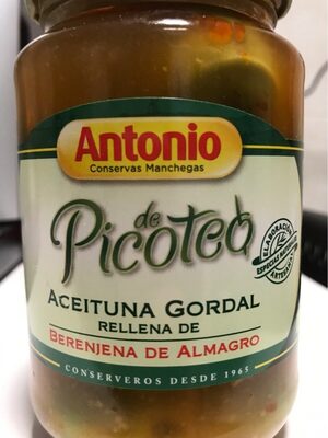 Foto de Aceituna gordal rellena de berenjena de Almagro