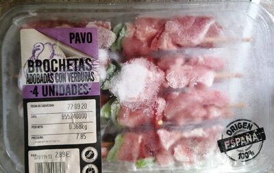 Foto de Brochetas adobadas con verduras