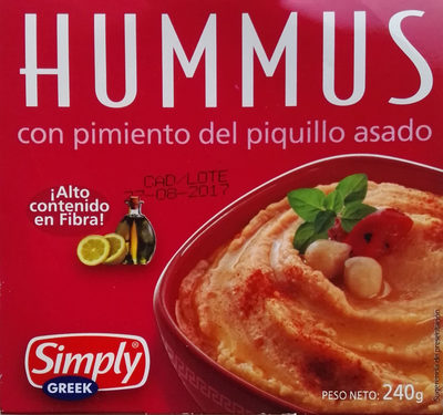 Foto de Hummus con pimiento del piquillo asado