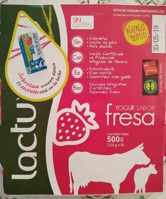 Foto de Lactuyogur sabor fresa