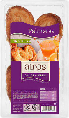 Foto de Palmeras de masa hojaldrada sin gluten