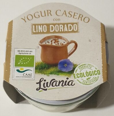 Foto de Yogur casero con lino dorado