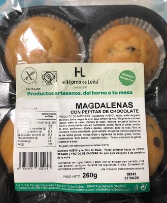 Foto de Magdalenas con pepitas de chocolate