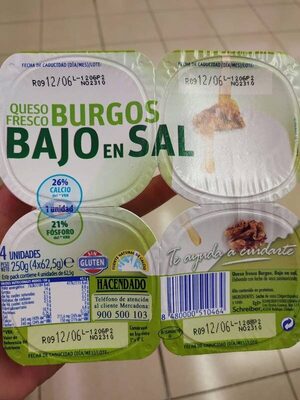 Foto de Queso fresco Burgos Bajo en Sal