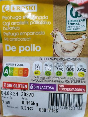 Foto de Pechuga empanada