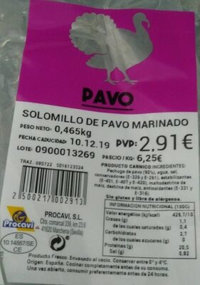 Foto de Solomillo de pavo marinado