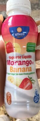 Foto de Yogur Líquido con fresa y plátano