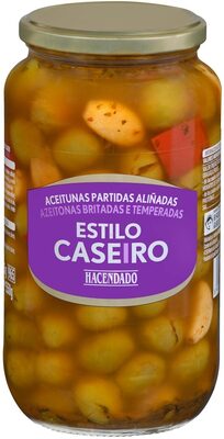 Foto de Aceitunas partidas aliñadas estilo casero