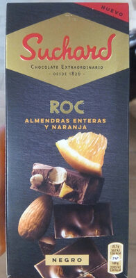 Foto de Roc, chocolate negro con almendras enteras y naranja